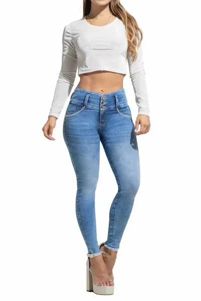 Jeans WoW Skinny Push-Up - Triple botón premium
